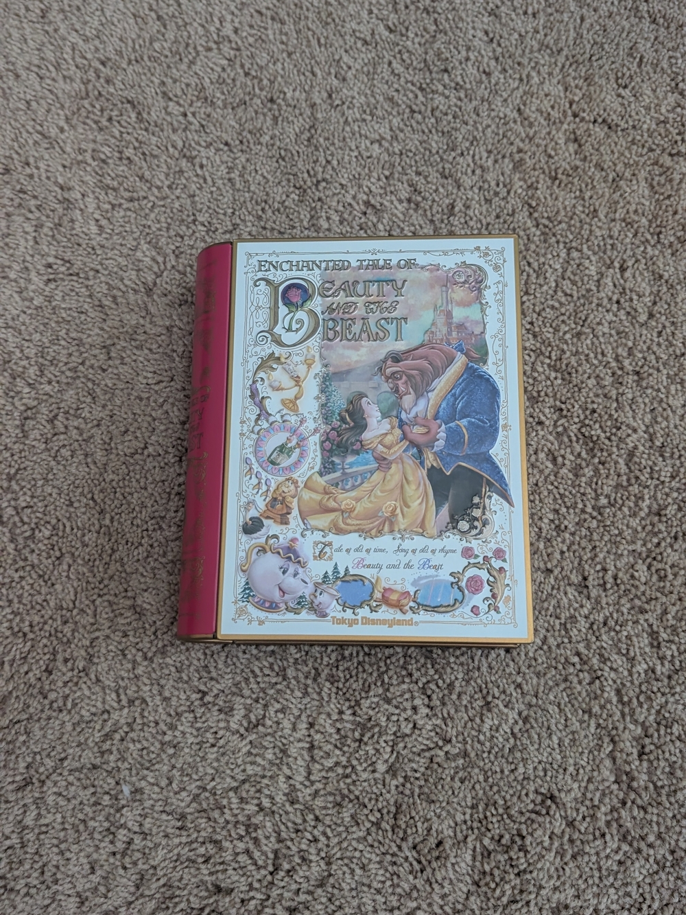 Tokyo Disney Beauty and the Beauty and the Beast Tin